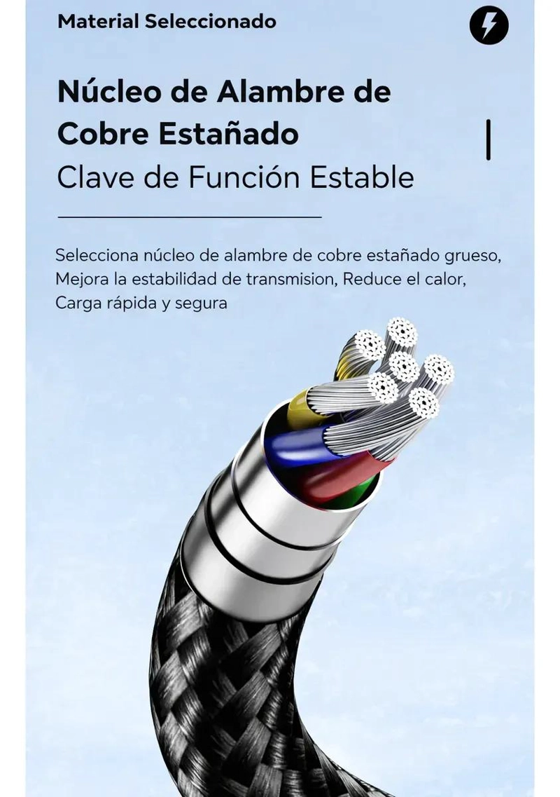 CABLE TIPO C A TIPO C 240W CARGA RAPIDA Y ALTA POTENCIA - 2