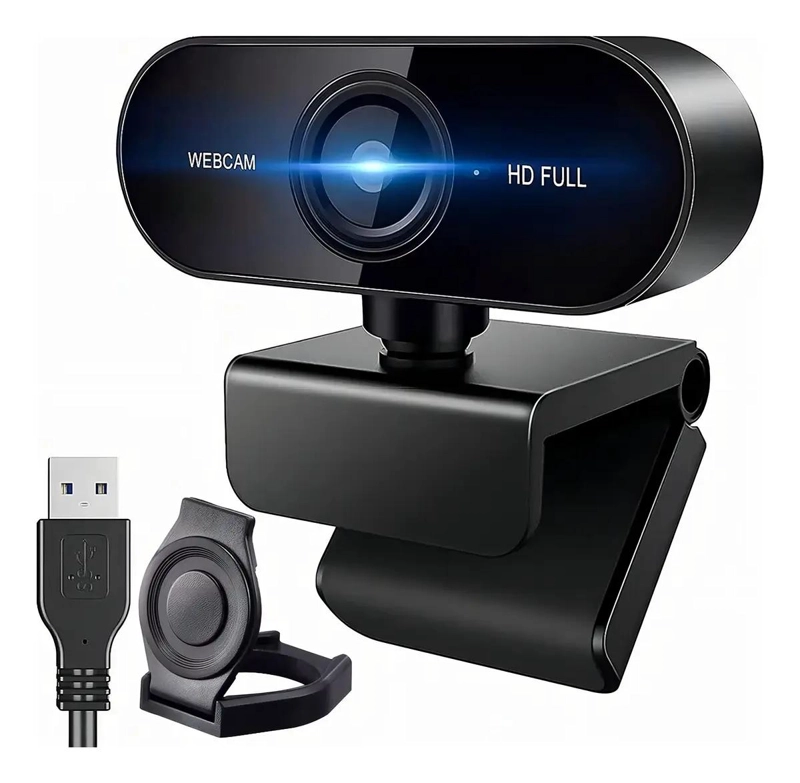 CAMARA WEB FULL HD 1080P CON MICROFONO Y ENFOQUE AUTOMATICO - 1