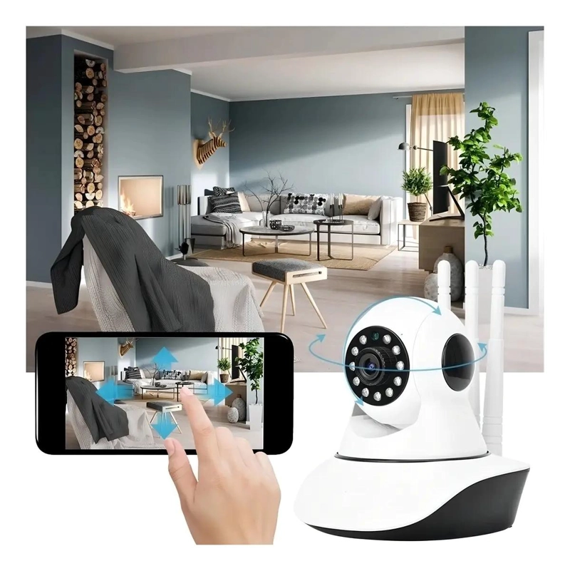 CAMARA DOMO WI-FI HD INTERIOR CON VISION NOCTURNA Y AUDIO - 2