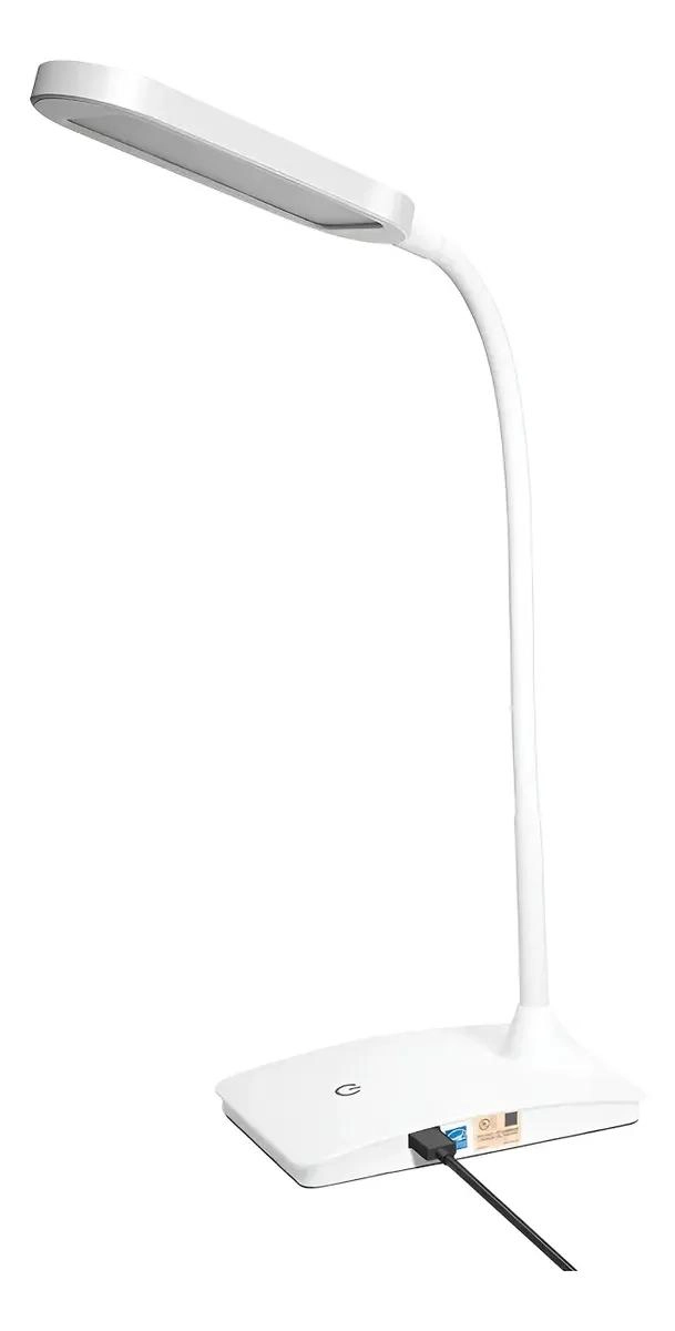 LAMPARA DE ESCRITORIO TACTIL FLEXIBLE CON CARGA USB - 1