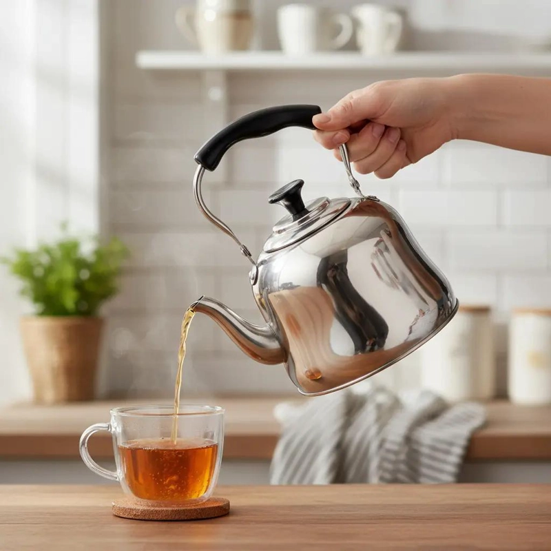 TETERA DE ACERO INOXIDABLE DE 3 LITROS PARA COCINAR - 3