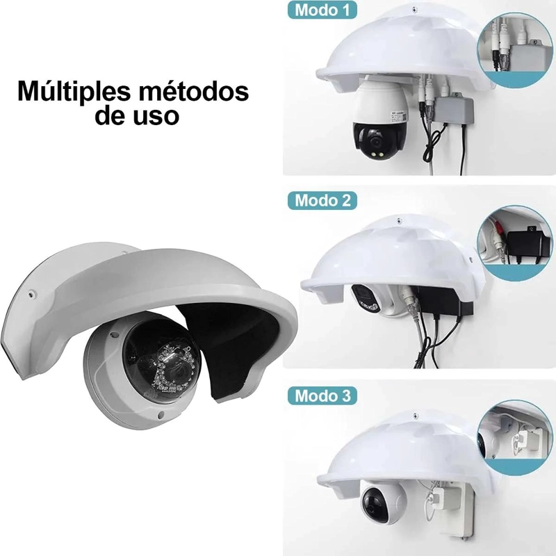 CUBIERTA PROTECTORA PARA CAMARA DE SEGURIDAD EXTERIOR RESISTENTE - 5