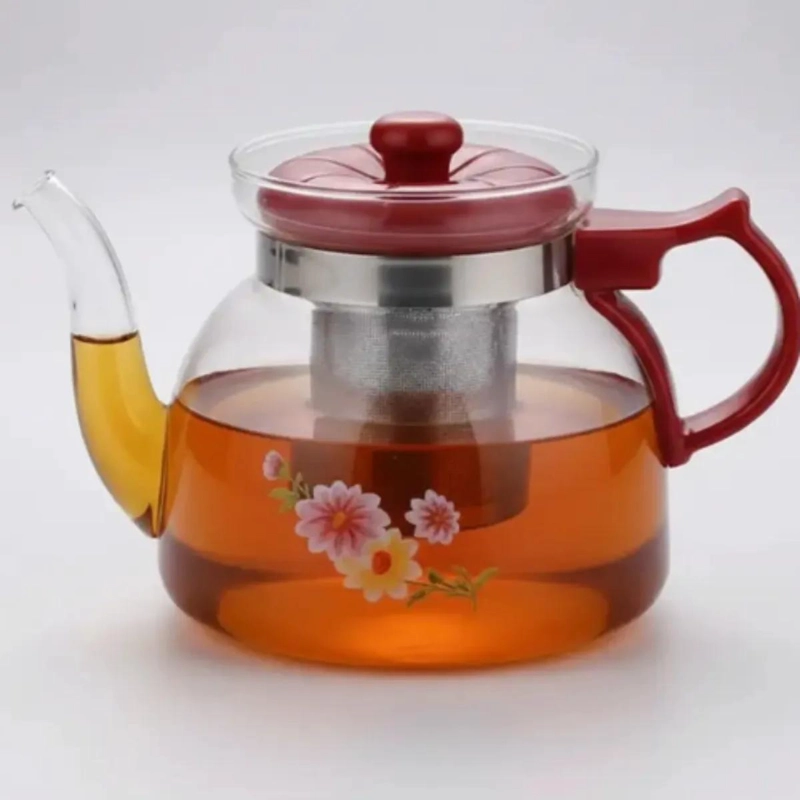 TETERA DE VIDRIO CON INFUSOR DE 1200 ML PARA PREPARAR TE - 3
