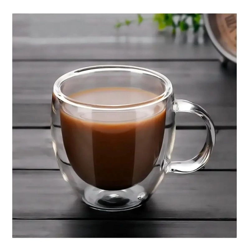 TETERA DE VIDRIO CON INFUSOR Y 4 TAZAS DOBLE PARED TERMO - 5