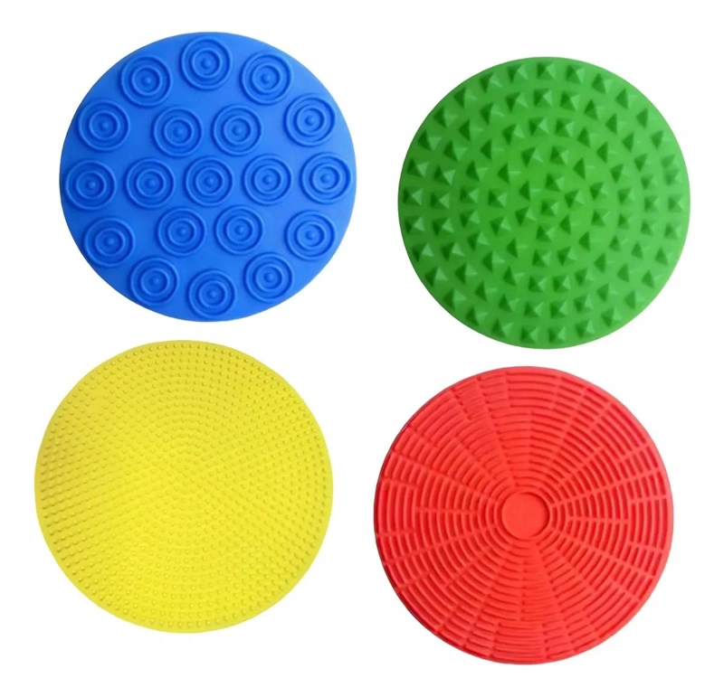 SET DE 4 DISCOS SENSORIALES TACTILES PARA ESTIMULACION - 1