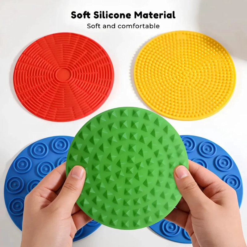 SET DE 4 DISCOS SENSORIALES TACTILES PARA ESTIMULACION - 2