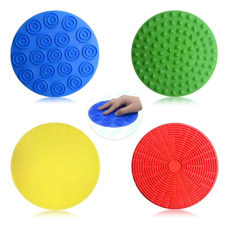 SET DE 4 DISCOS SENSORIALES TACTILES PARA ESTIMULACION - 5