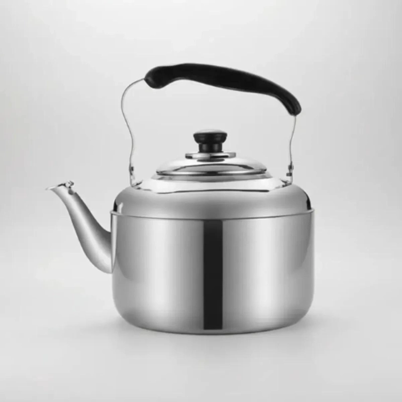 TETERA DE ACERO INOXIDABLE CON MANGO NEGRO 4000ML - 3