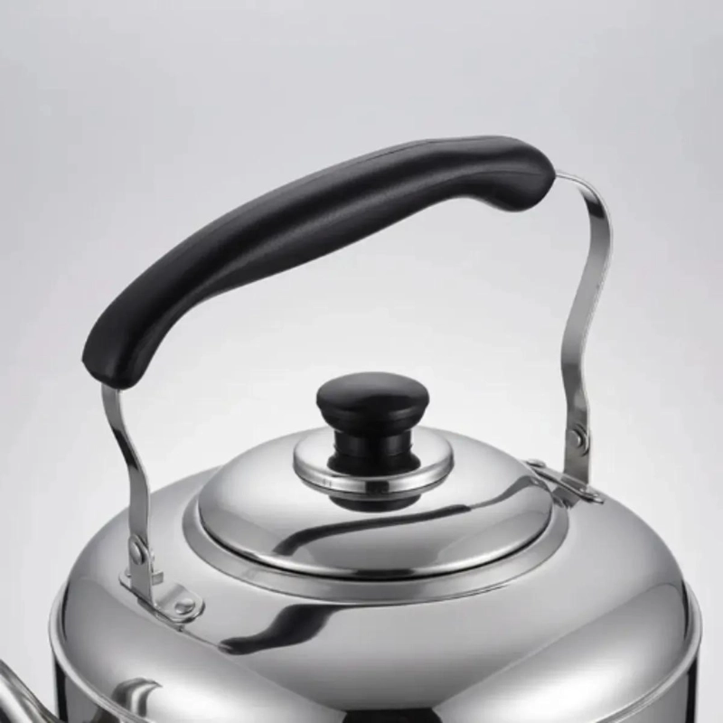 TETERA DE ACERO INOXIDABLE CON MANGO NEGRO 4000ML - 2