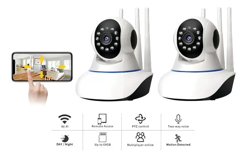 CAMARA IP WIFI HD MOTORIZADA 360° CON VISION NOCTURNA - 4