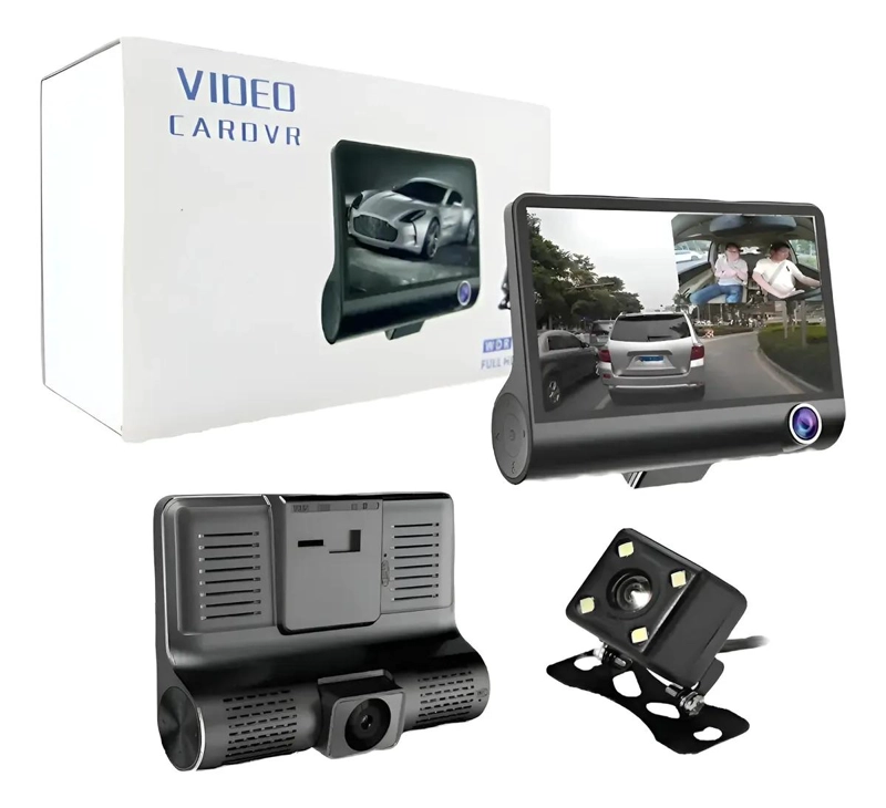 CAMARA DE VIDEO PARA AUTOMOVIL CON VISION TRASERA Y PANTALLA - 1