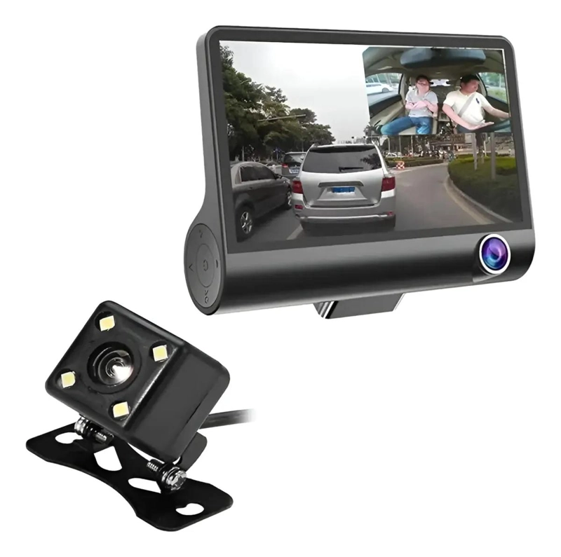 CAMARA DE VIDEO PARA AUTOMOVIL CON VISION TRASERA Y PANTALLA - 5