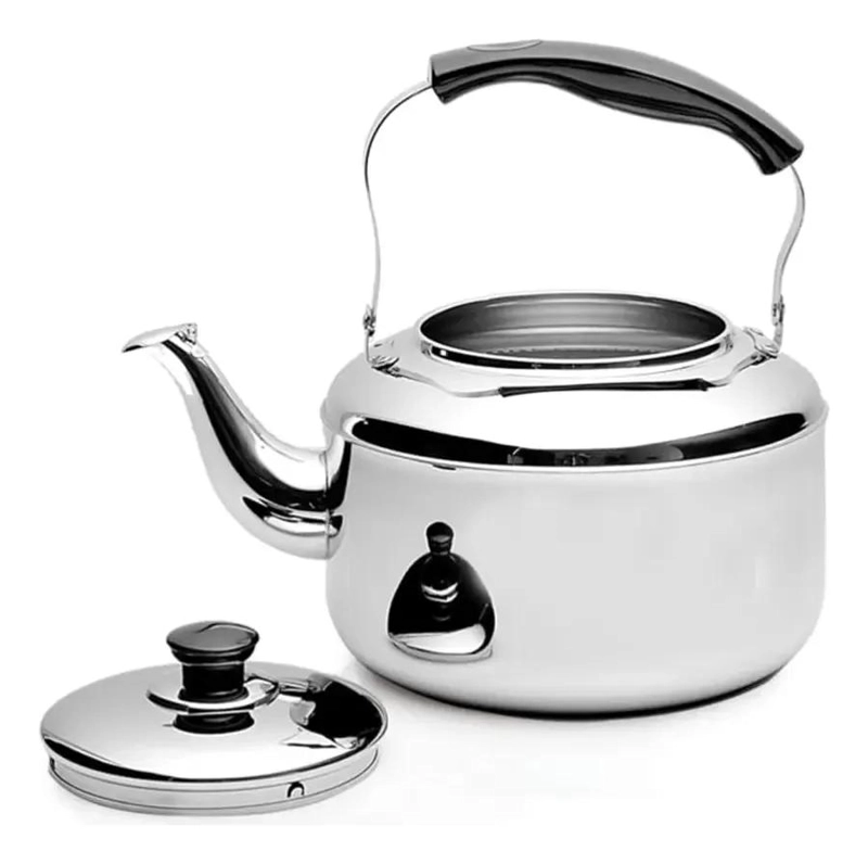 TETERA DE ACERO INOXIDABLE 4 LITROS CON SILBATO - 4