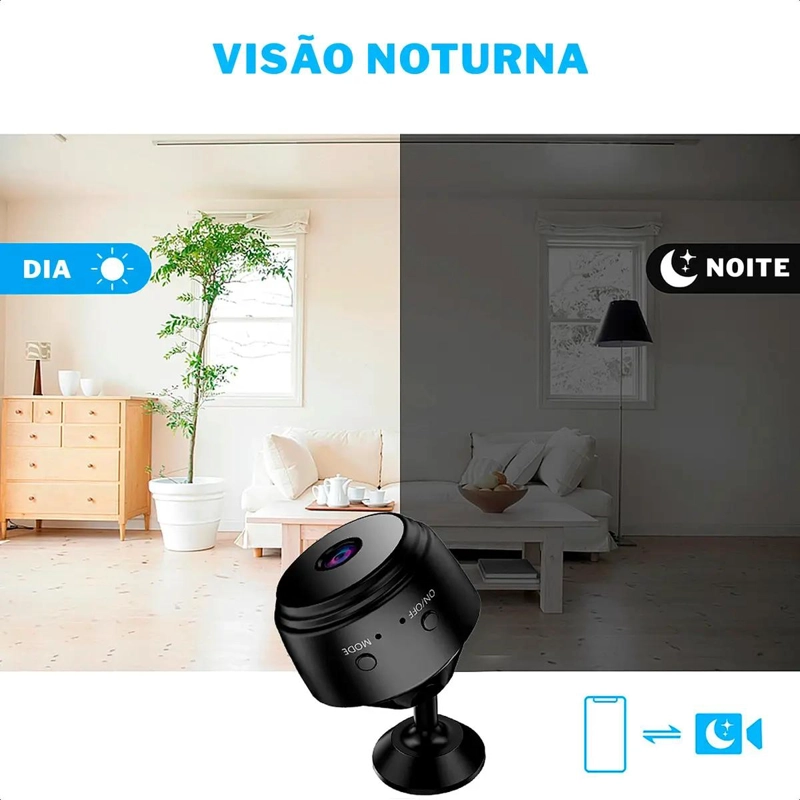 MINI CAMARA ESPIA COMPACTA CON VISION NOCTURNA Y WIFI - 2