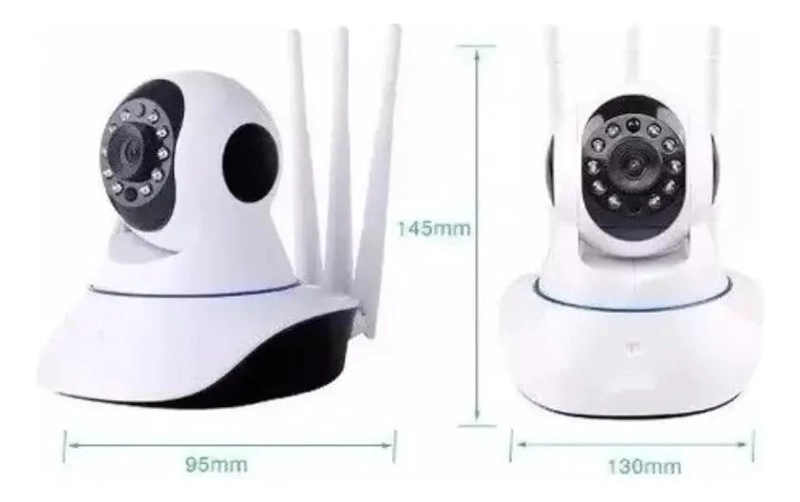 CAMARA IP WIFI HD CON VISION NOCTURNA Y ALARMA - 2