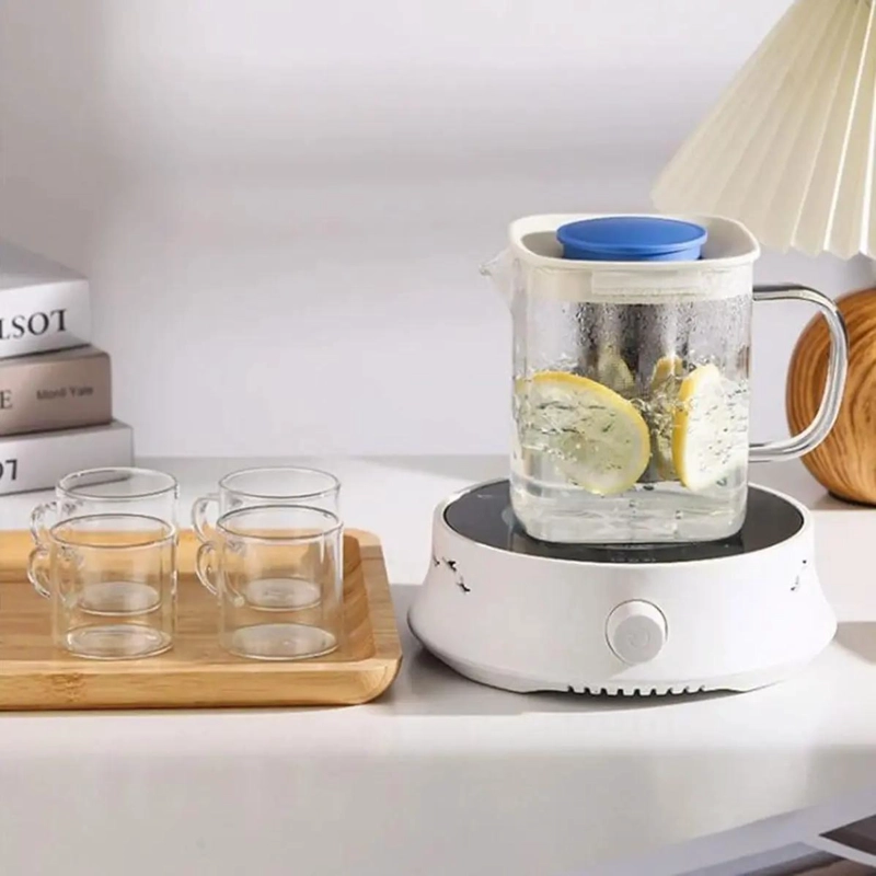 TETERA DE VIDRIO CON INFUSOR Y 4 TAZAS PARA TE - 5