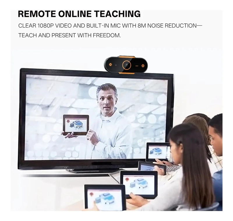CAMARA DE VIDEO CONFERENCIA FULL HD 1080P CON MICROFONO INTEGRADO - 4