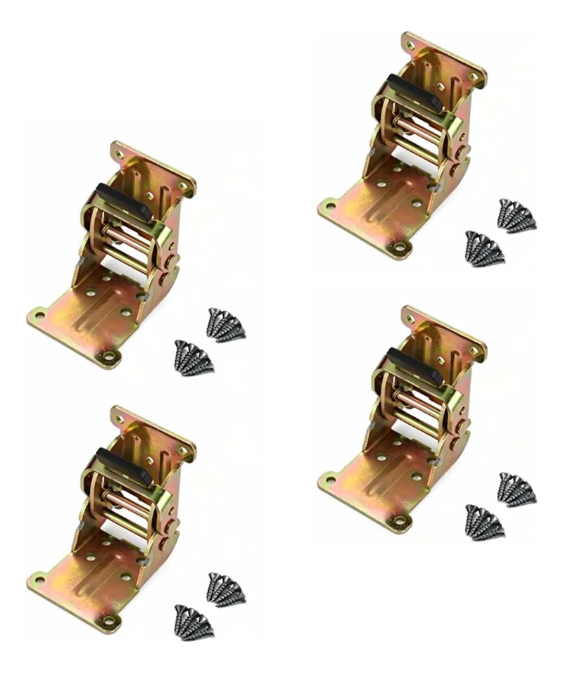 JUEGO DE 4 ESCUADRAS ABATIBLES PARA MESA PLEGABLE CON SEGURO - 1