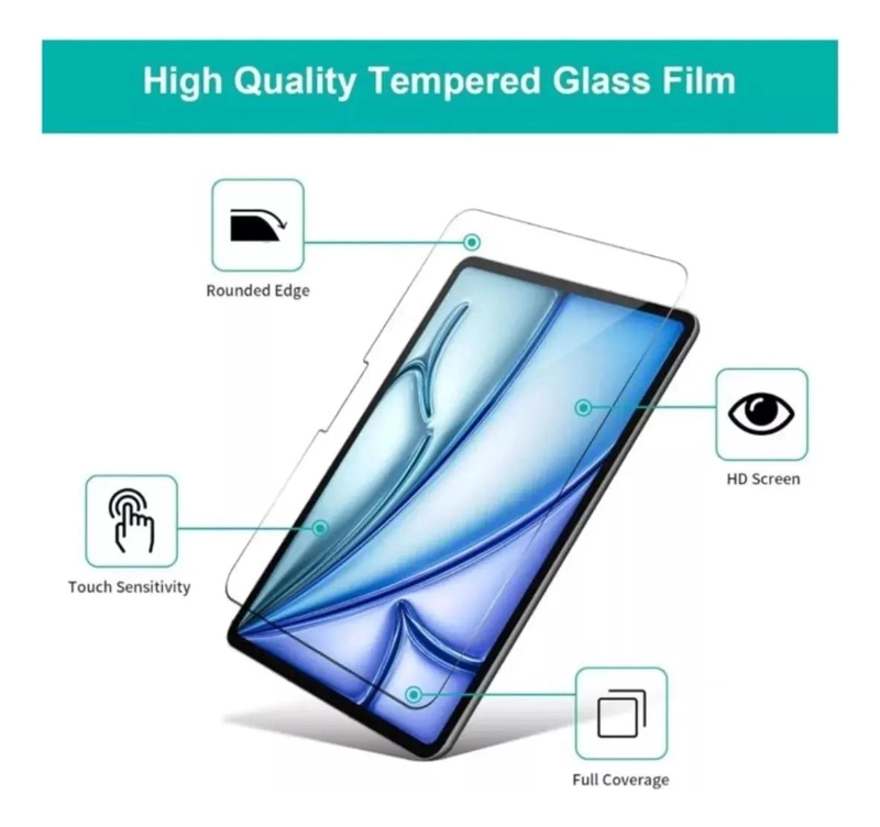 LAMINA DE VIDRIO TEMPLADO PARA IPAD AIR 11 M2 2024 - 4