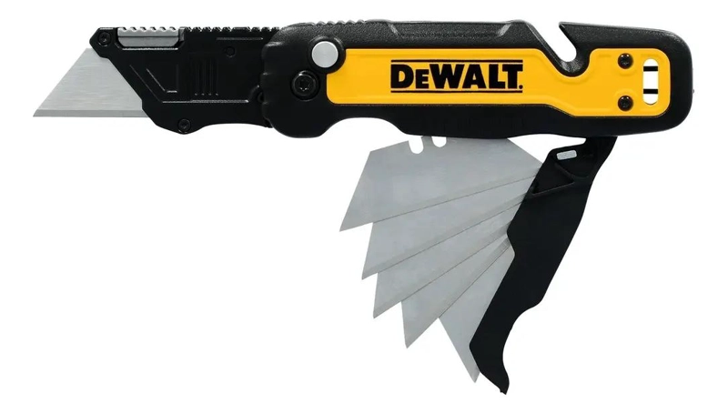 CUCHILLO PLEGABLE CON ALMACENAMIENTO Y TRABA DE SEGURIDAD - 1