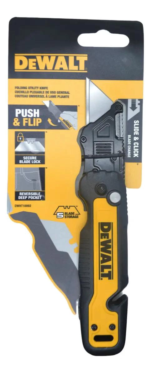 CUCHILLO PLEGABLE CON ALMACENAMIENTO Y TRABA DE SEGURIDAD - 4