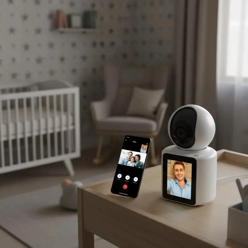 CAMARA DE SEGURIDAD PARA BEBE S CON VIDEO LLAMADAS Y DETECCION DE LLANTO - 2
