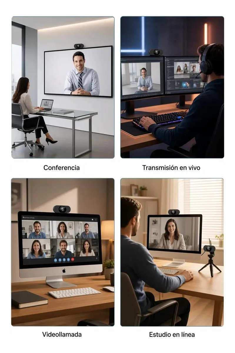 CAMARA WEB USB FULL HD 1080P PARA VIDEOLLAMADAS Y STREAMING - 6