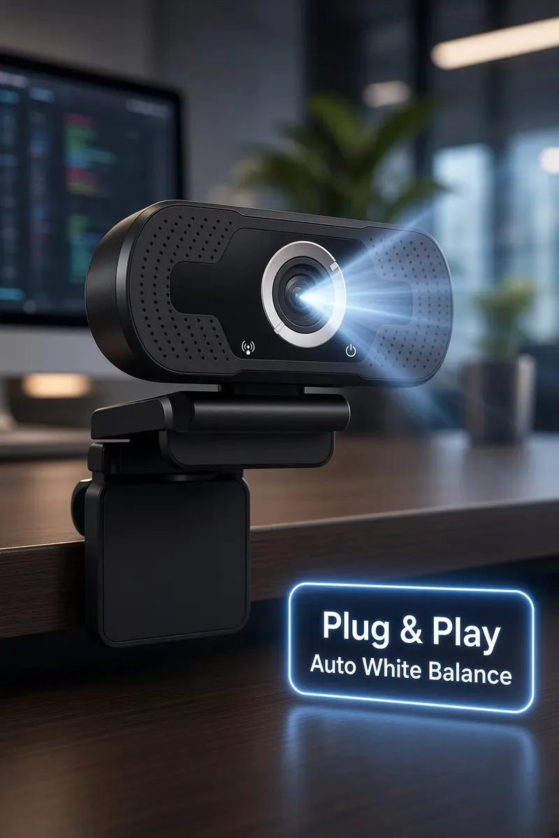 CAMARA WEB USB FULL HD 1080P PARA VIDEOLLAMADAS Y STREAMING - 7