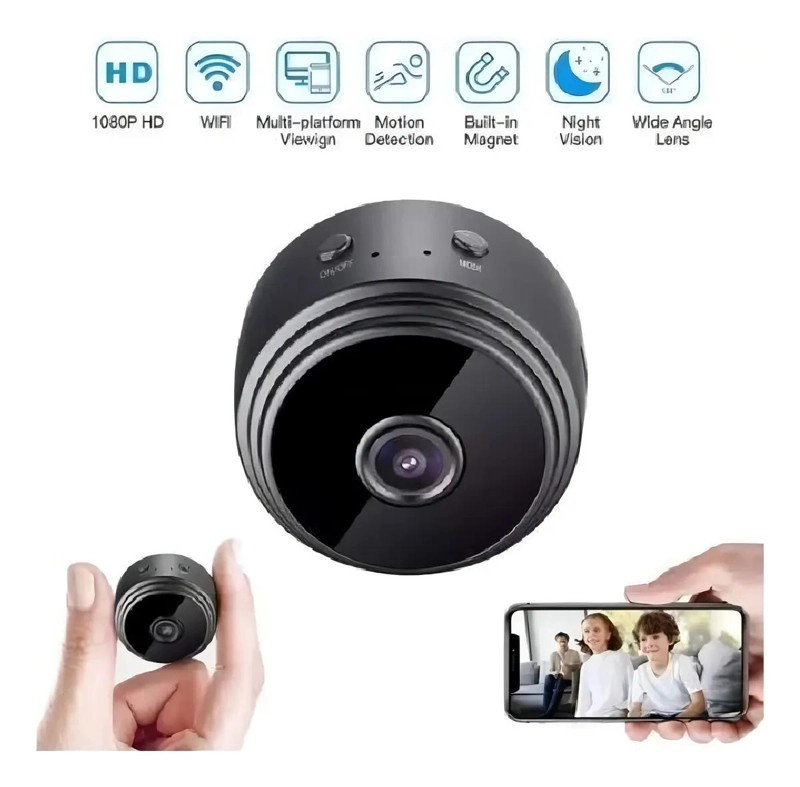 CAMARA ESPIA DE VIGILANCIA CON VISION NOCTURNA Y AUDIO - 4