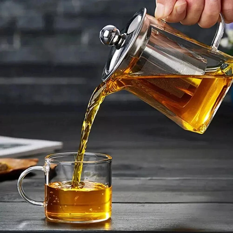 TETERA DE VIDRIO RESISTENTE AL CALOR CON INFUSOR 750ML - 4