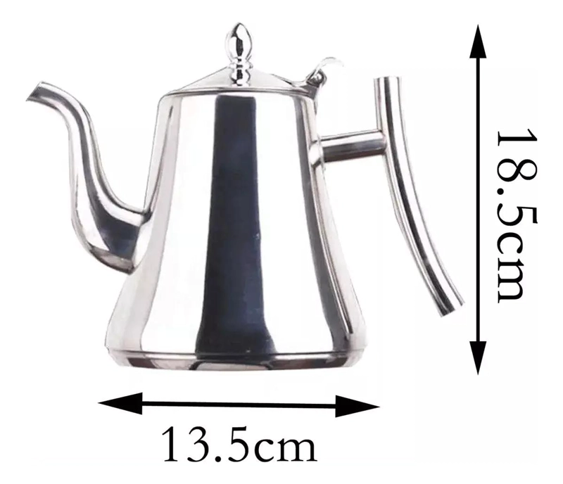 TETERA DE ACERO INOXIDABLE 1 L CON INFUSOR - 5