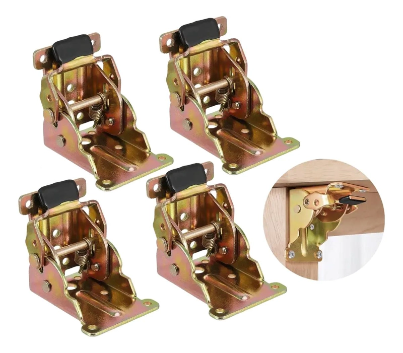 PACK 4 BISAGRAS ESCUADRAS ABATIBLES PARA MESA PLEGABLE - 1