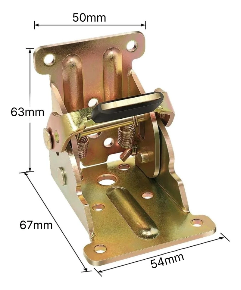 PACK 4 BISAGRAS ESCUADRAS ABATIBLES PARA MESA PLEGABLE - 7