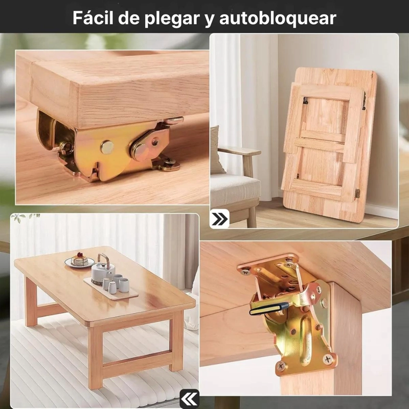 PACK 4 BISAGRAS ESCUADRAS ABATIBLES PARA MESA PLEGABLE - 8