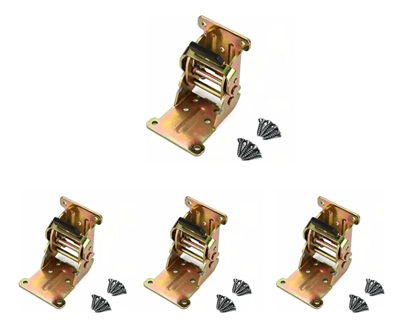 PACK DE 4 BISAGRAS ABATIBLES PARA MESA PLEGABLE CON SEGURO - 1