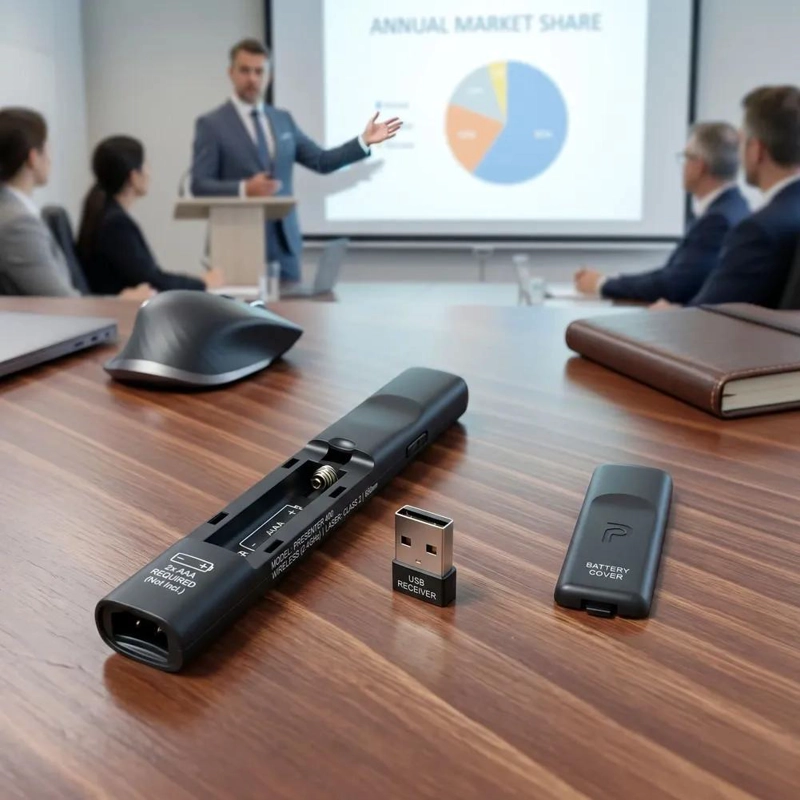 PRESENTADOR INALAMBRICO CON PUNTERO LASER PARA DIAPOSITIVAS - 2