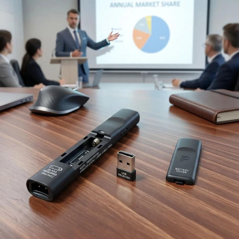 PRESENTADOR INALAMBRICO CON PUNTERO LASER PARA DIAPOSITIVAS - 3