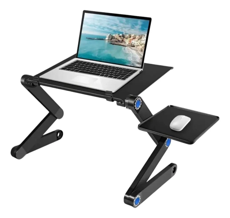 MESA PLEGABLE AJUSTABLE PARA NOTEBOOK CON BANDEJA PARA MOUSE - 1