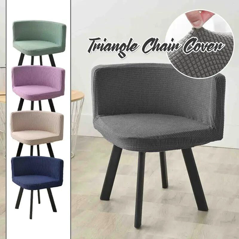 FUNDA ELASTICA TRIANGULAR PARA SILLA DE ESTUDIO Y COMEDOR - 9