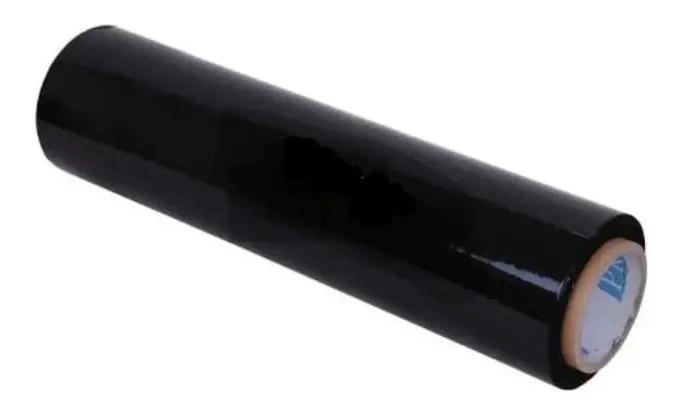 ROLLO DE FILM STRETCH NEGRO DE 300 METROS PARA EMBALAJE - 1