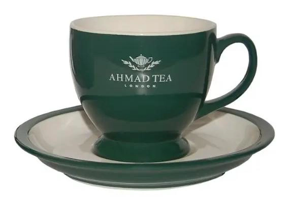 TAZA Y PLATILLO DE TE  CON CAPACIDAD DE 370 ML - 2
