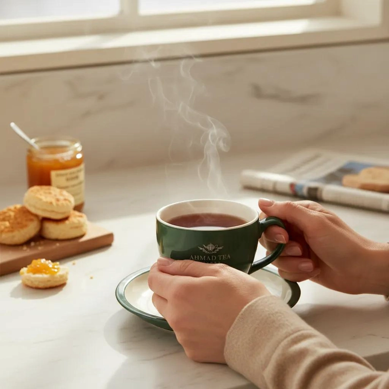 TAZA Y PLATILLO DE TE  CON CAPACIDAD DE 370 ML - 3