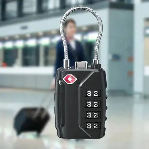 CANDADO DE COMBINACION 4 DIGITOS PARA MALETAS DE VIAJE - 1
