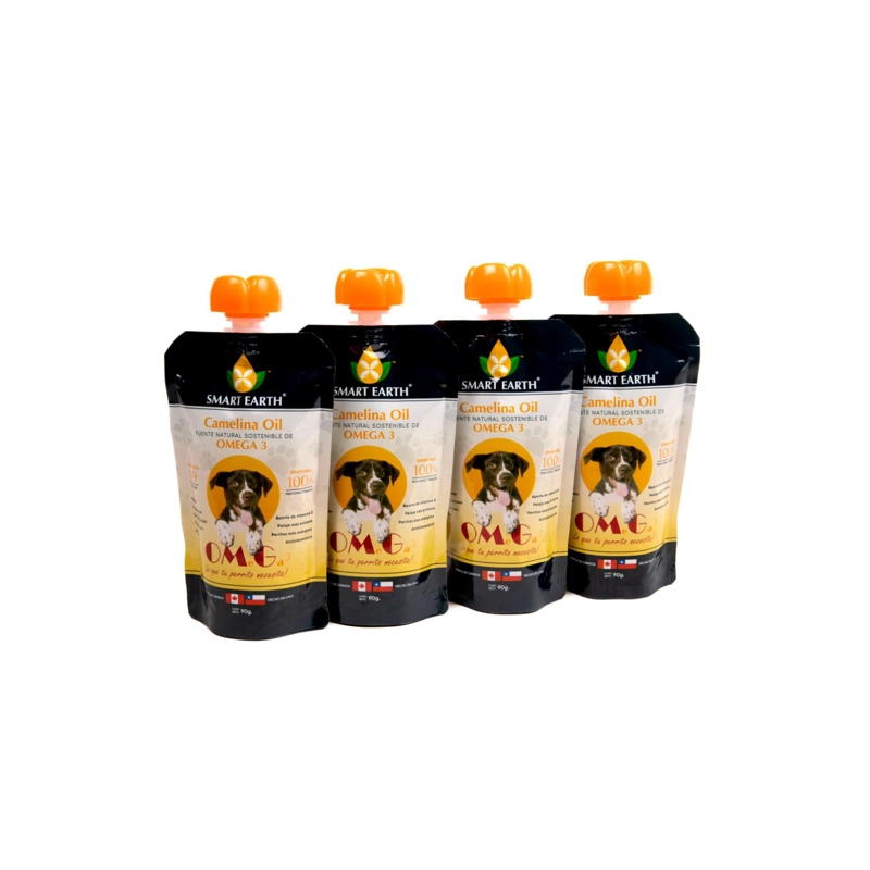 SUPLEMENTO PERROS SMART EARTH OMEGA 3 CAMELINA OIL PACK X4 - 1