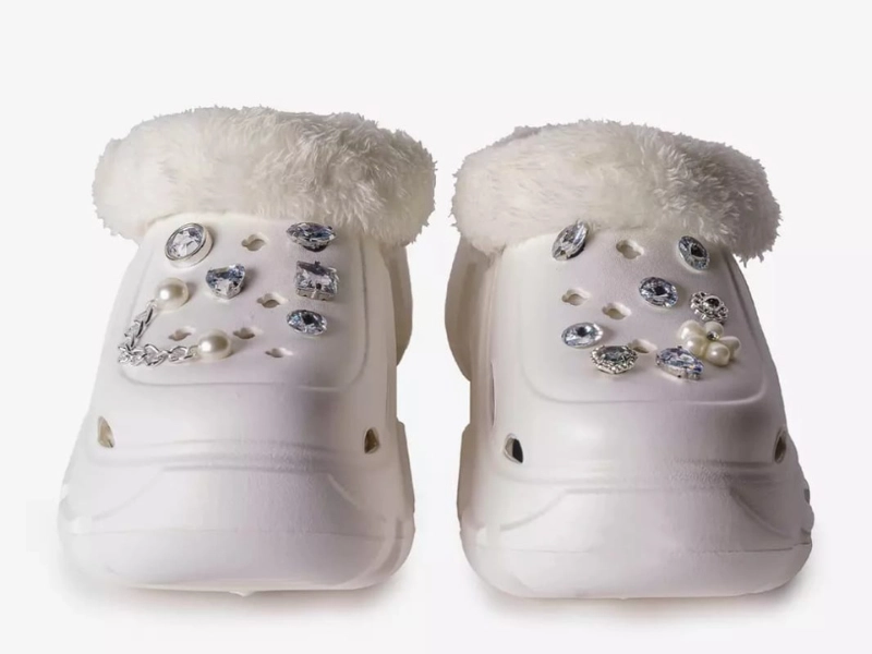 CROCS MUJER PLATAFORMA BLANCO - 1