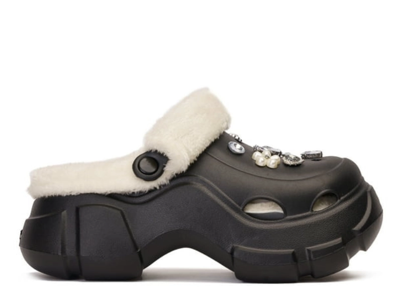 CROCS MUJER PLATAFORMA NEGRO - 2