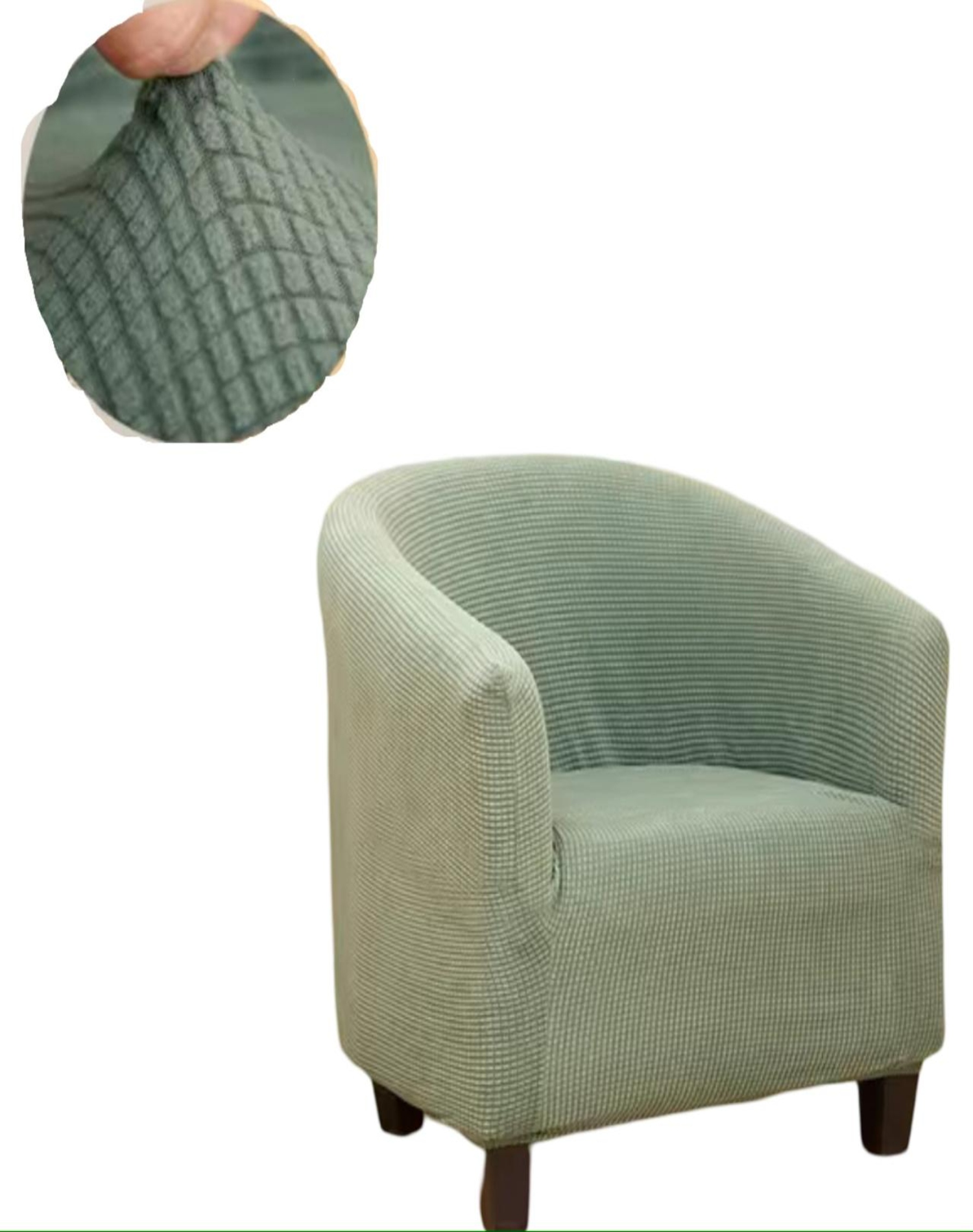 SET DE 2 FUNDA POLTRONA SOFA TEXTURIZADA AJUSTABLE 8N9 - 2