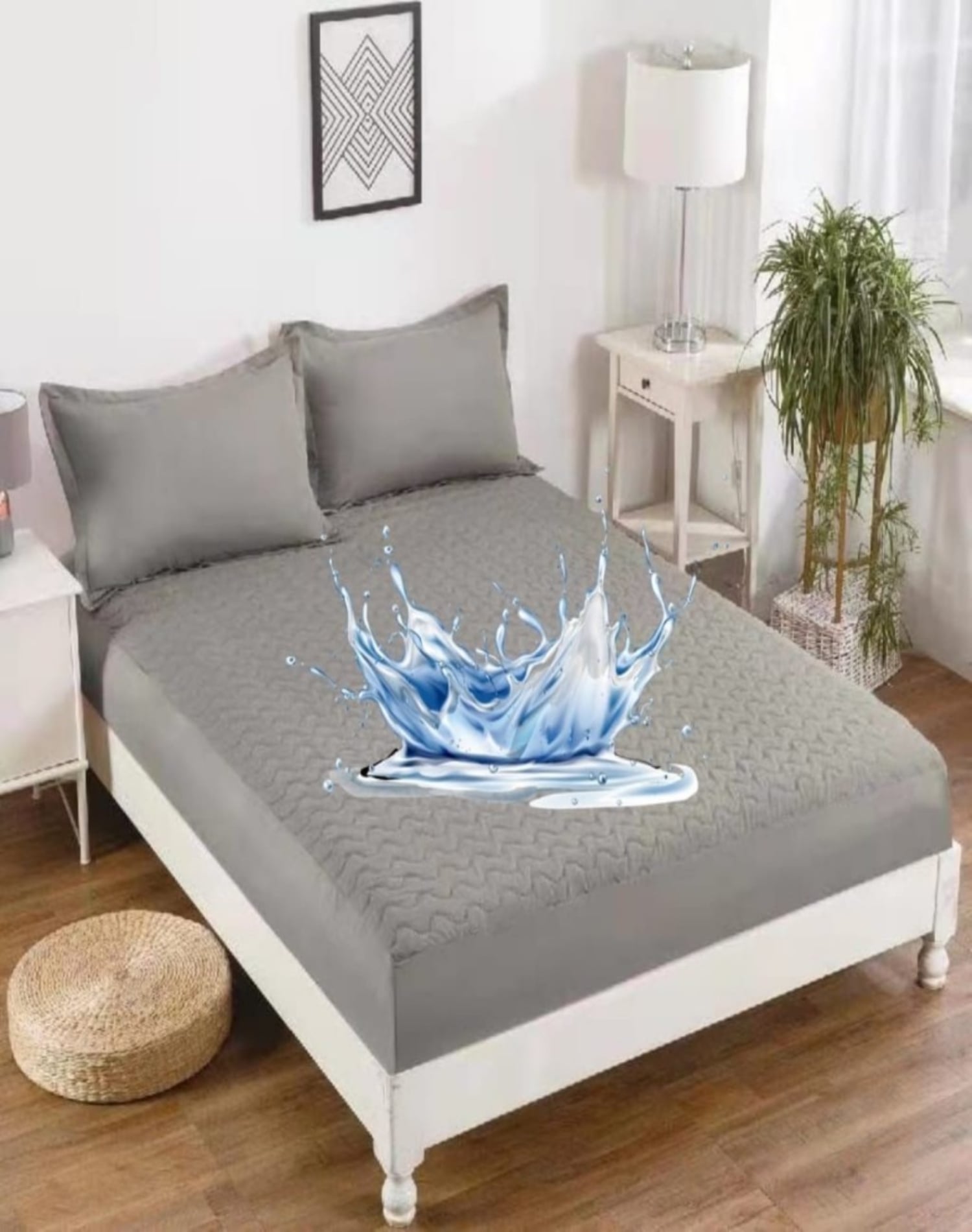 PROTECTOR COLCHÓN SUPER KING IMPERMEABLE 200X200 2N1 - 3