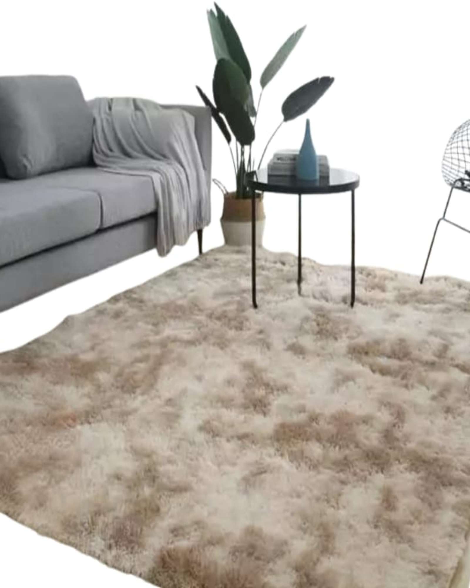 ALFOMBRA PELUDA 150X200 BEIGE - 2