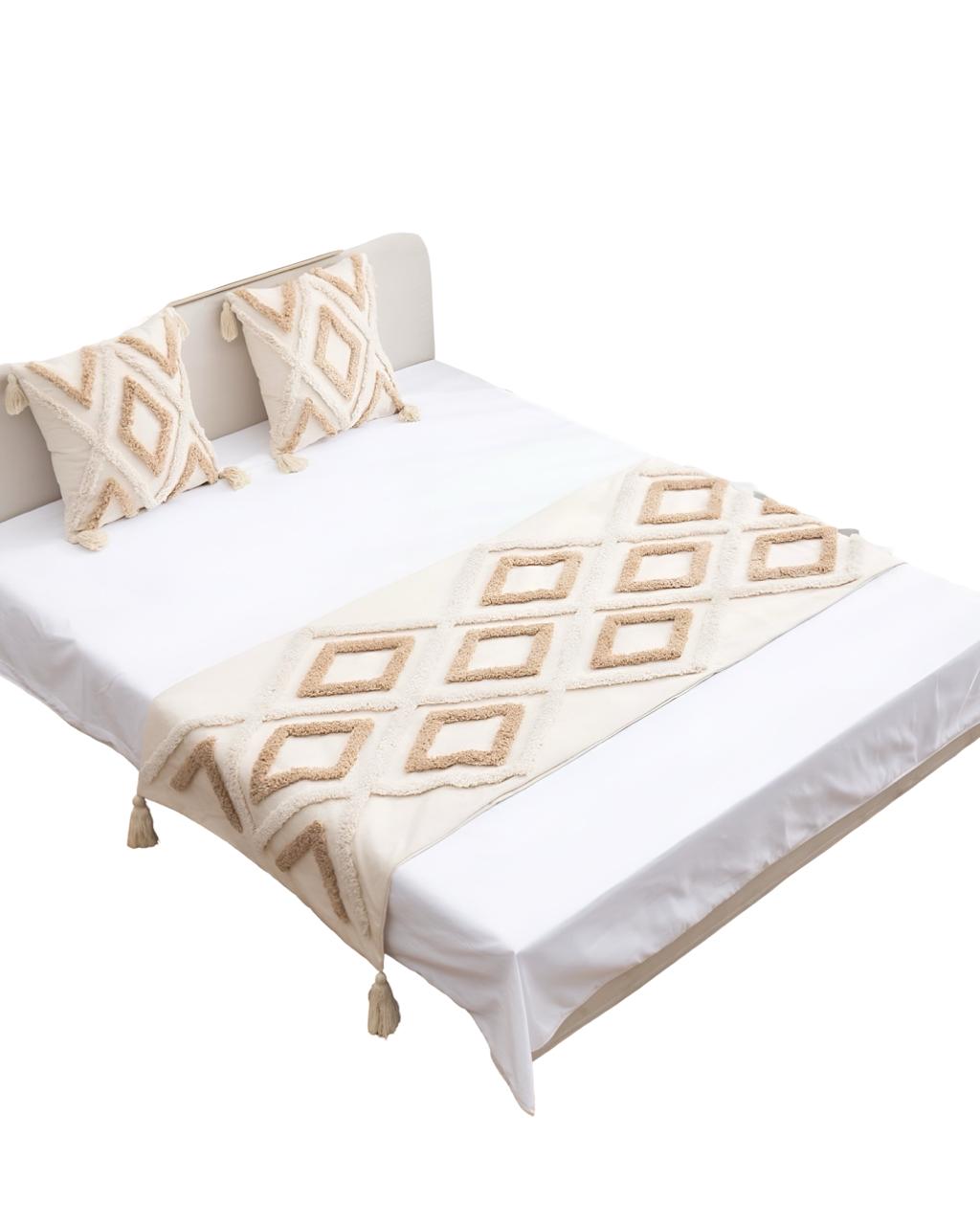 PIECERA DE CAMA DECORATIVA MODELO BOHO - 2